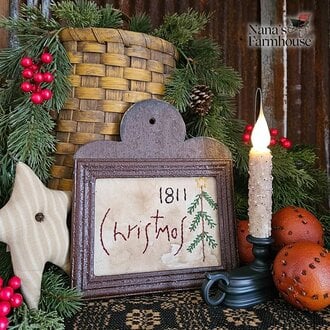 1811 Christmas with Tree Needle Punch