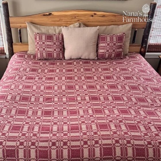 Cambridge Red & Tan Bed Cover - Various Sizes