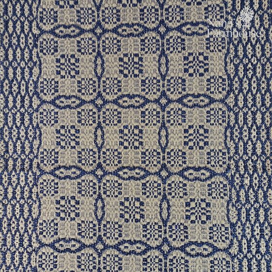 Saratoga Navy & Tan Bed Cover - Various Sizes