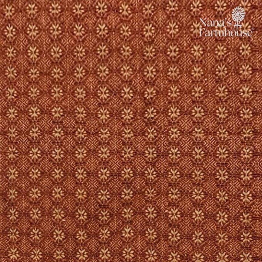 Pine Creek Packsville Rose Cranberry & Tan Bed Cover