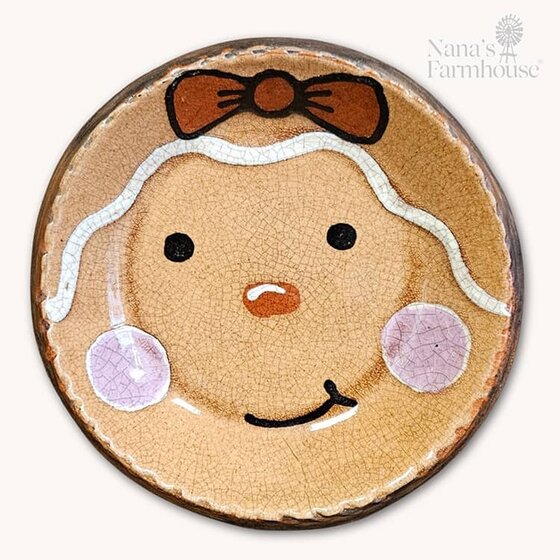 Gingerbread Girl Plate