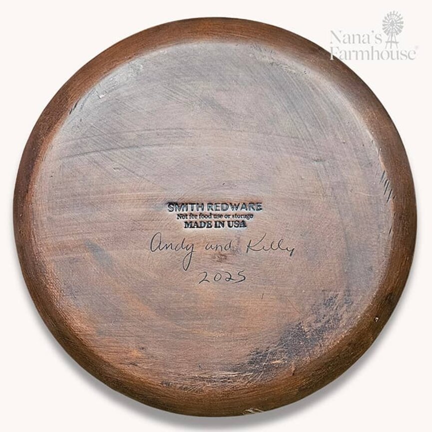 Smith Redware Gratitude Redware Plate - 10.5"