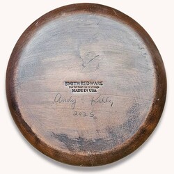 Smith Redware 1776 Floral Plate - 10.5"