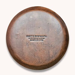 Smith Redware Vase with Flowers Plate - 8"