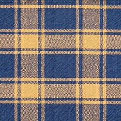 Homespun Check Table Square Indigo Carmel - 43" x 46"