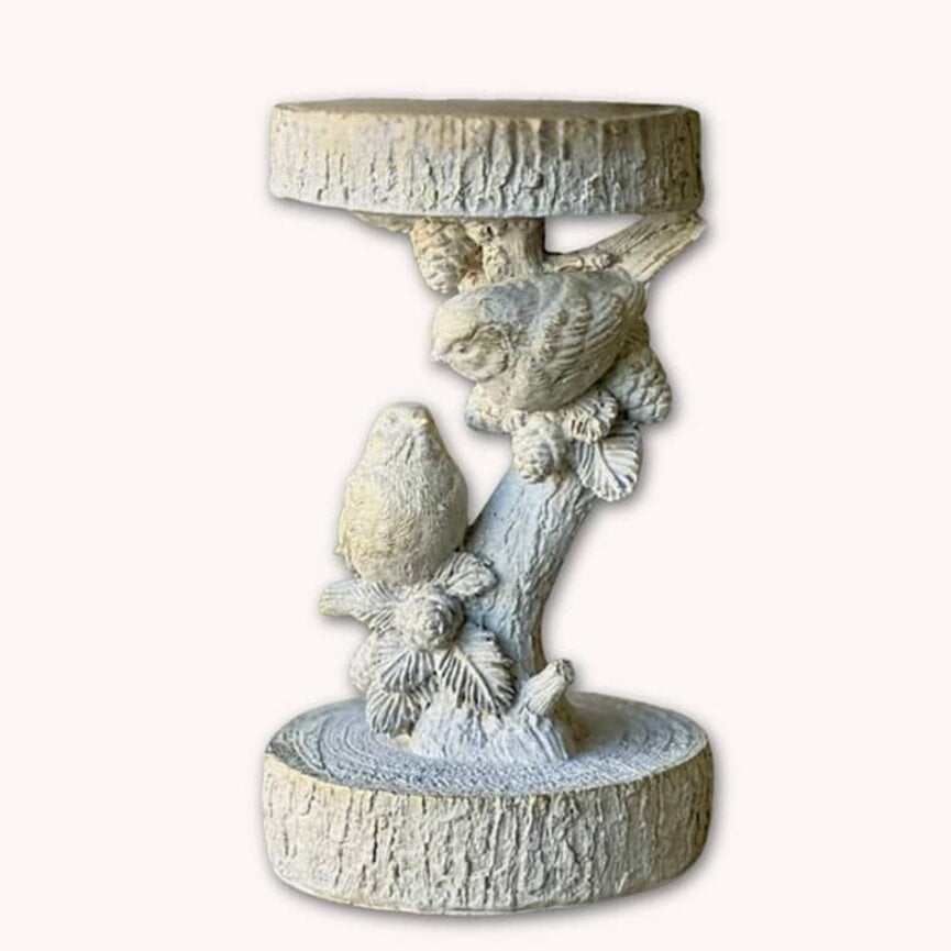 Feathered Woods Candle Holder - 8" x 5"