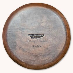 Smith Redware Home Sweet Home Plate with Salt Box House - 10.5"