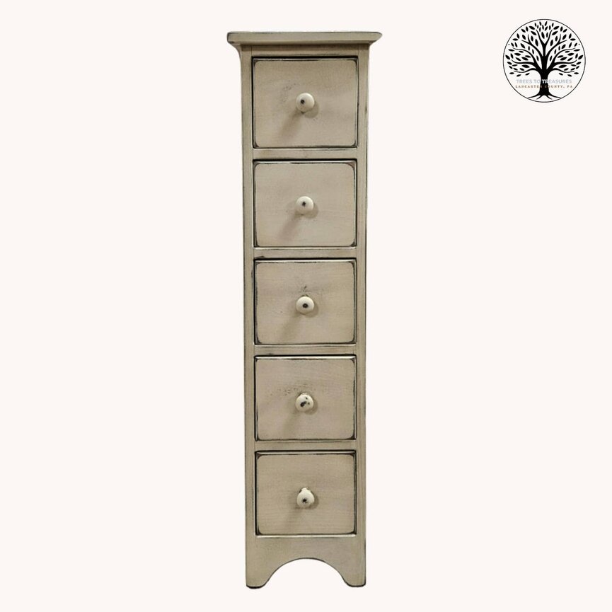 Five Drawer Candlestand - 39" x 8.5" x 9"