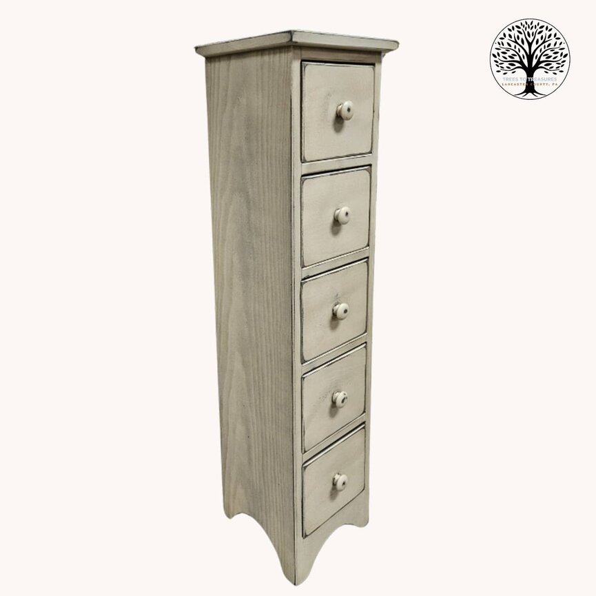 Five Drawer Candlestand - 39" x 8.5" x 9"