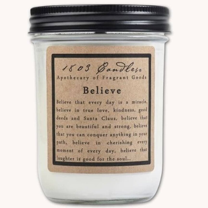 1803 Believe Candle