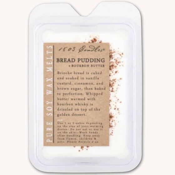 1803 Candles Bread Pudding + Bourbon Butter Soy Melter 4oz