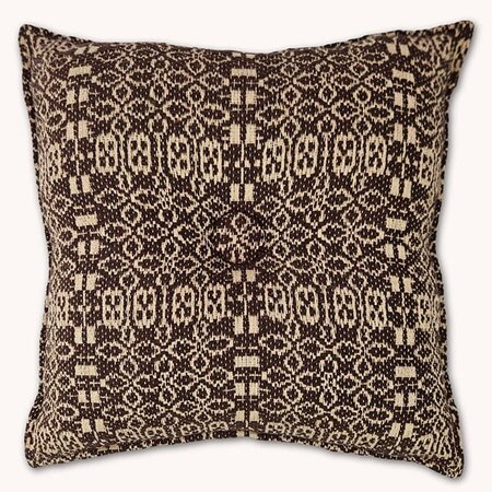 Wentworth Coverlet Pillow Chocolate Tan