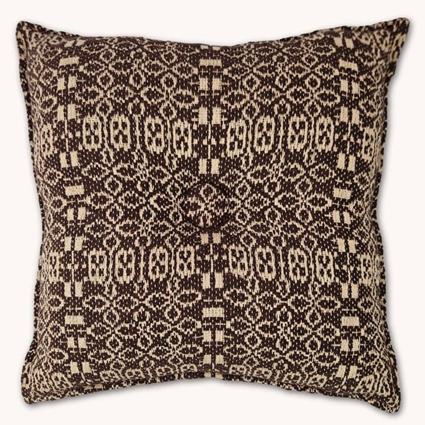 Wentworth Coverlet Pillow Chocolate Tan - 16"