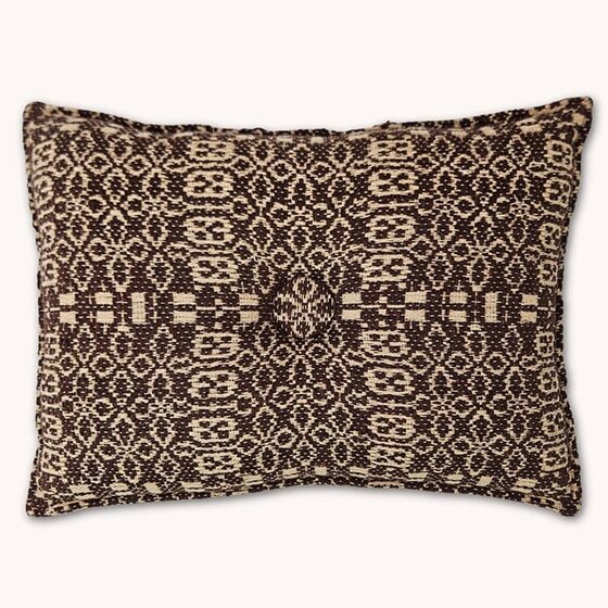 Wentworth Coverlet Pillow Chocolate Tan