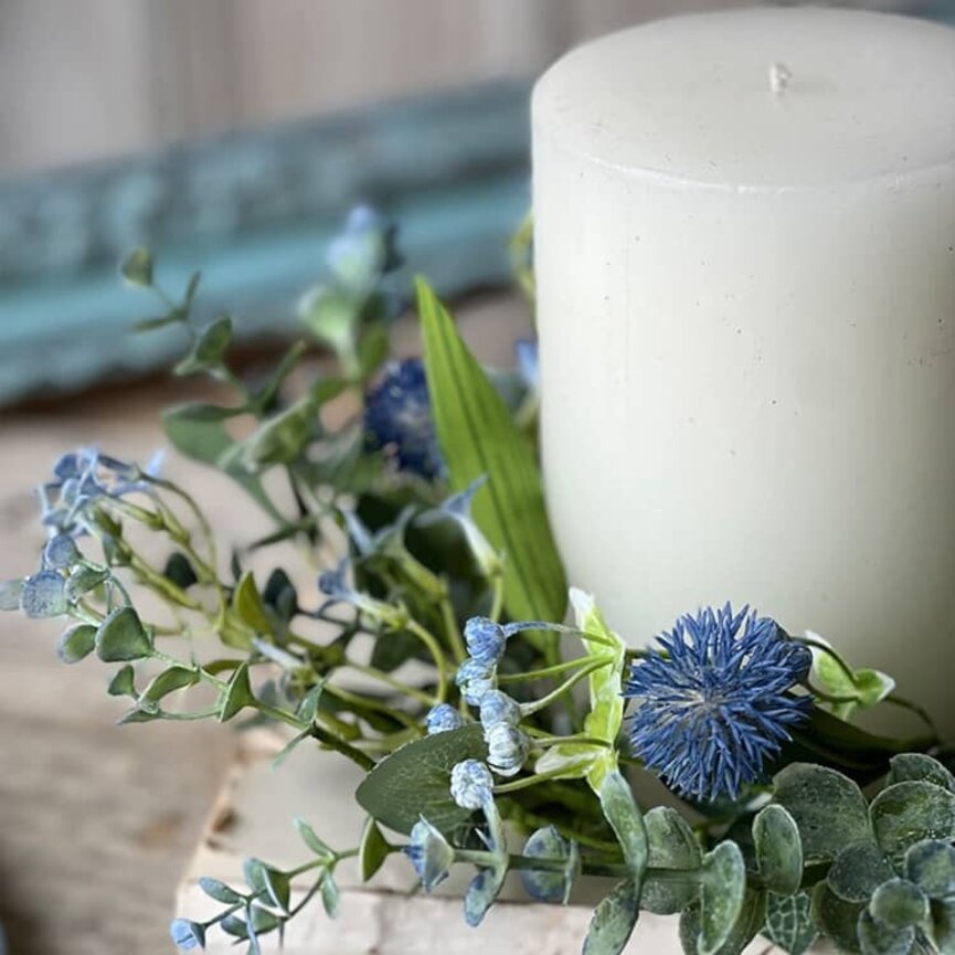 Bluet Fields Candle Ring - 10"