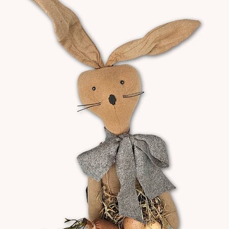 Primitive Black Bunny Doll