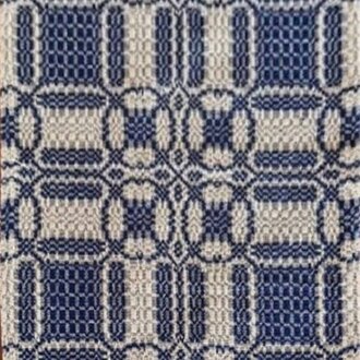 Cambridge Navy/Tan Short Table Runner - 32"