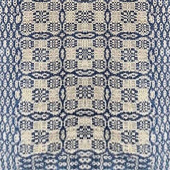 Saratoga Navy Tan Long Runner - 56"