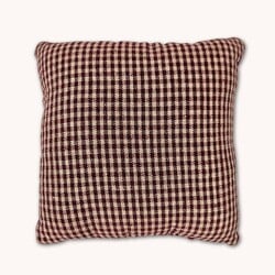 Red "4" W/Stars Wool Applique Pillow - 7"