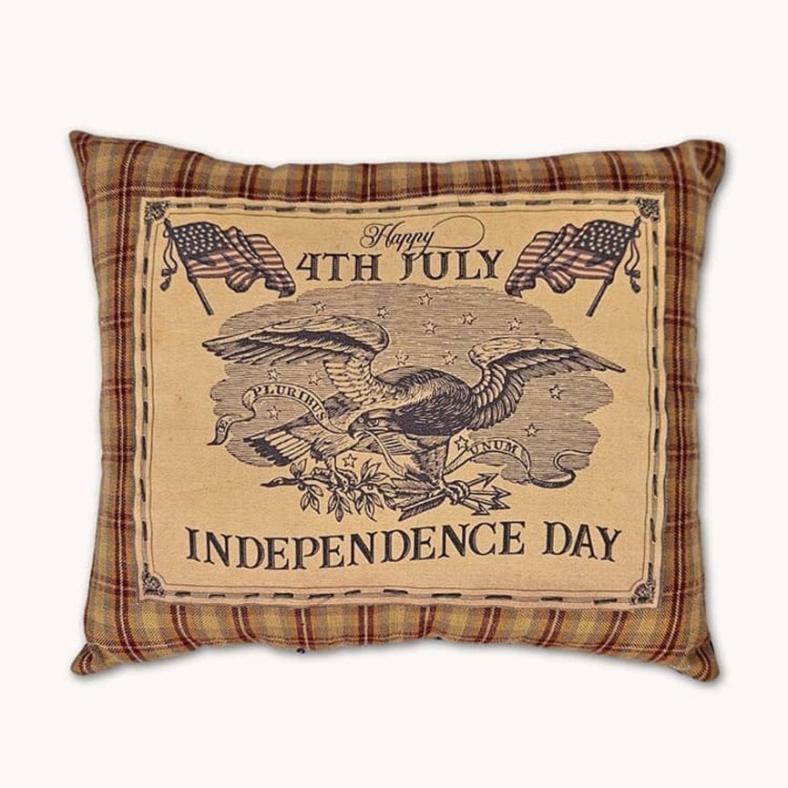 Independence Day Applique Pillow - 7.5"