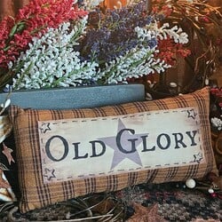 Old Glory Applique Pillow - 9"