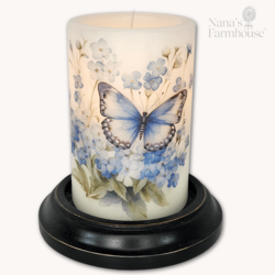 Forget Me Not Cup Candle Sleeve - Antique Vanilla