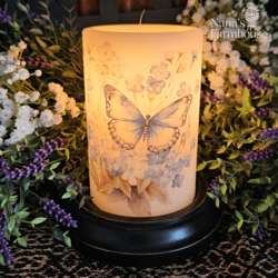 Forget Me Not Cup Candle Sleeve - Antique Vanilla