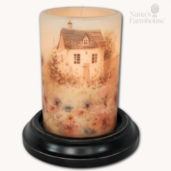 Meadow Flower Cottage Candle Sleeve - Antique Vanilla