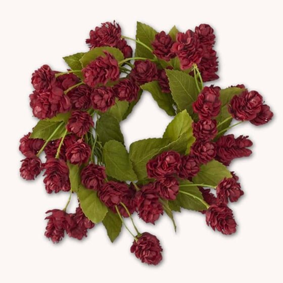 Red Hops Candle Ring - 12"