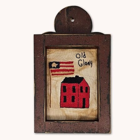 Old Glory House with Flag Needle Punch