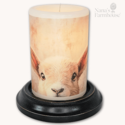 Shy Spring Lamb Candle Sleeve - Vanilla