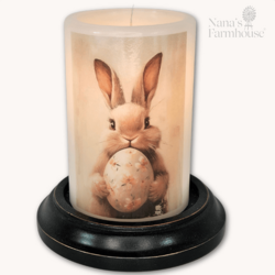 Bunny Egg Hunt Candle Sleeve - Vanilla