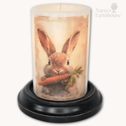 Mopsy Bunny Carrot Candle Sleeve - Vanilla