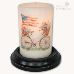Americana Bike Candle Sleeve - Vanilla