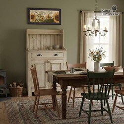 Two Door Hershey Cupboard Cotton White - 61" x 34" x 16"