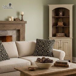 Buttermilk Corner Cabinet