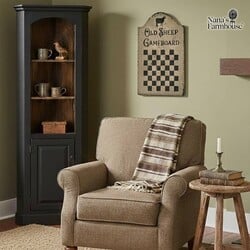 Black Corner Cabinet