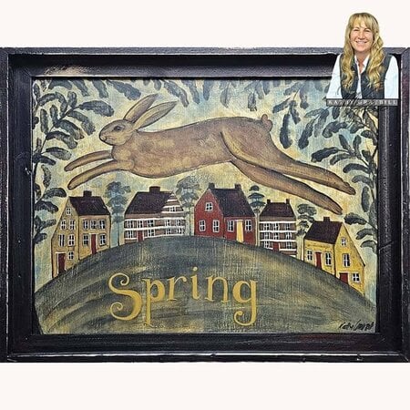 Spring Rabbit Original Artwork