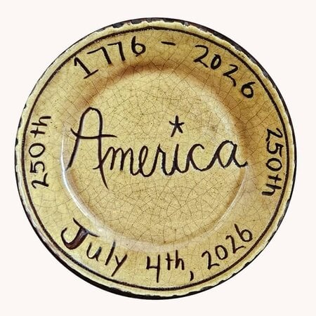 America 250th Round Plate