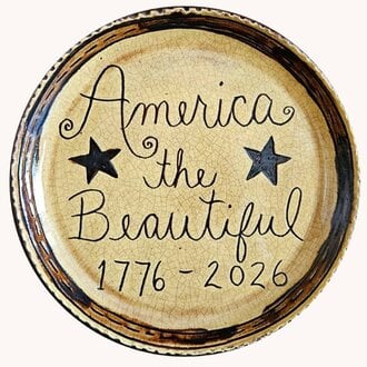 America The Beautiful Round Plate