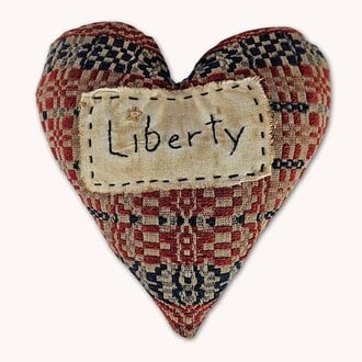 Liberty Coverlet & Muslin Heart