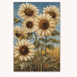 White Sunflowers Double Sided Garden Flag - 17.25" x 12.5"