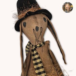 Mr. Smith Rabbit Doll with Carrots - 22"