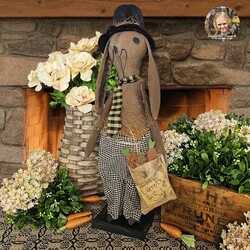 Mr. Smith Rabbit Doll with Carrots - 22"