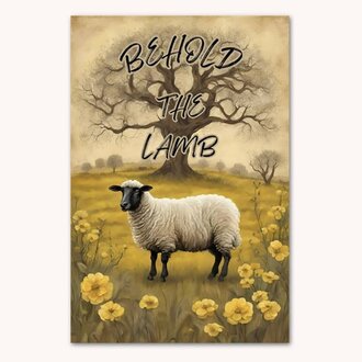Behold The Lamb Garden Flag