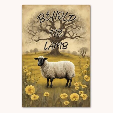 Behold The Lamb Garden Flag
