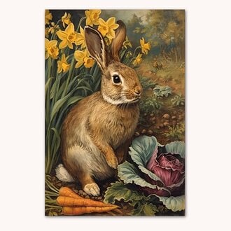 Garden Rabbit Garden Flag
