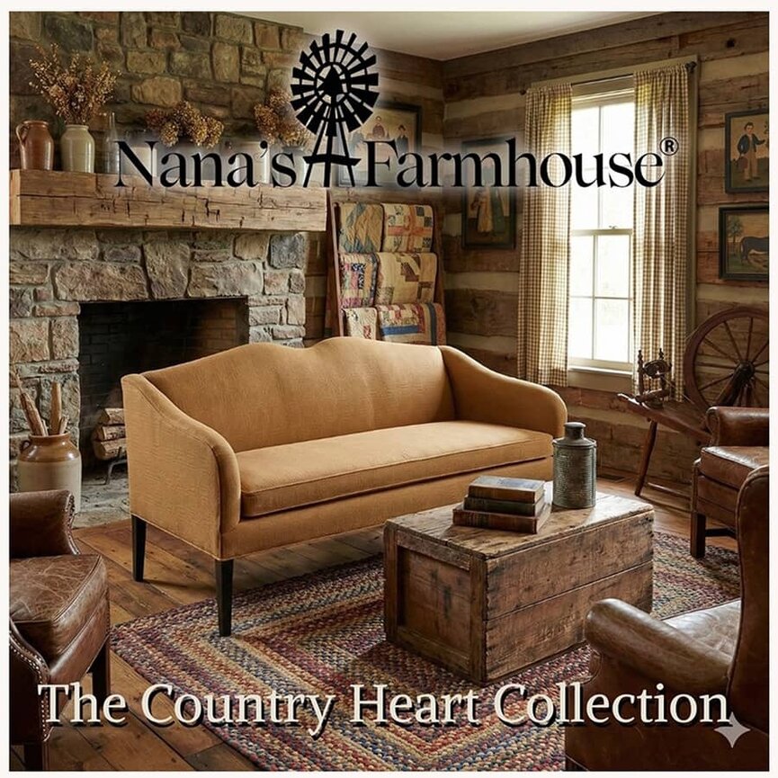 Country Heart Sofa 54" | American Primitive Collection