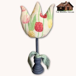 Tulip On Tall Stand Floral Print - 11.5"