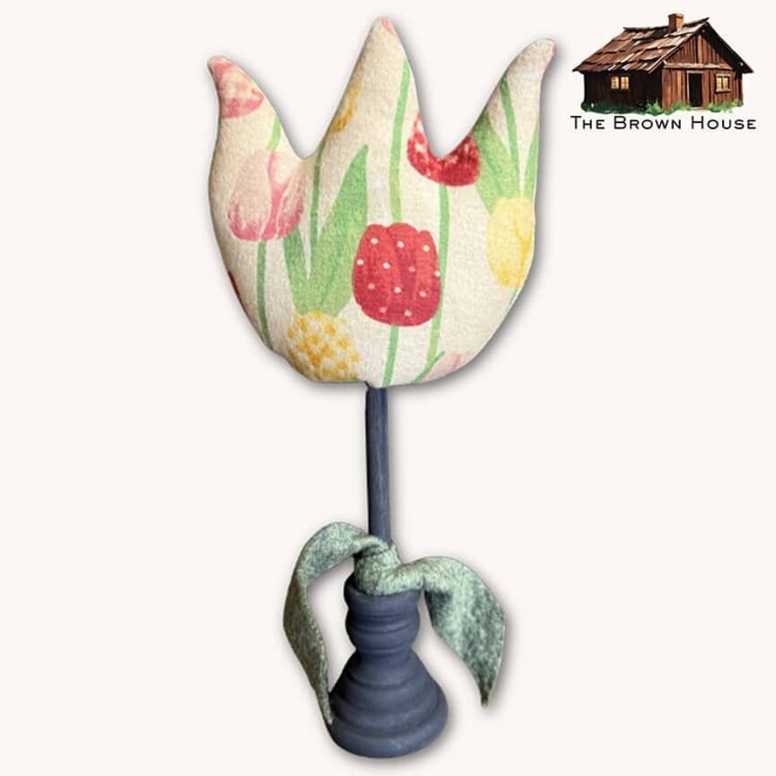 Tulip On Tall Stand Floral Print - 11.5"